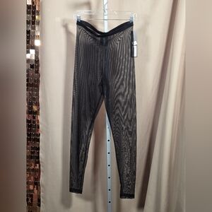 NWT Sympli Black Mesh Leggings Size 8